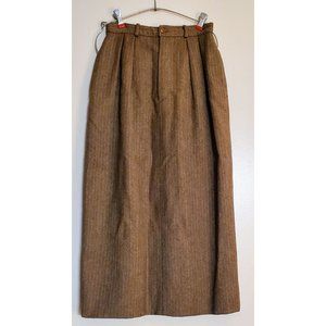 Vintage Ralph Lauren Skirt wool midi skirt with pockets